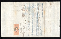 1862.12.17 - Early Use - Milwaukee and Prairie Du Chien Railway Company #980 Rear w R50a