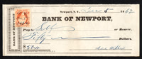 1862.12.05 - Early Use - Bank of Newport w R6c