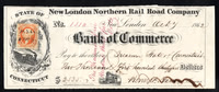 1862.10.07 - Early Use - New London Northern Rail Road Company #1510 w R6c
